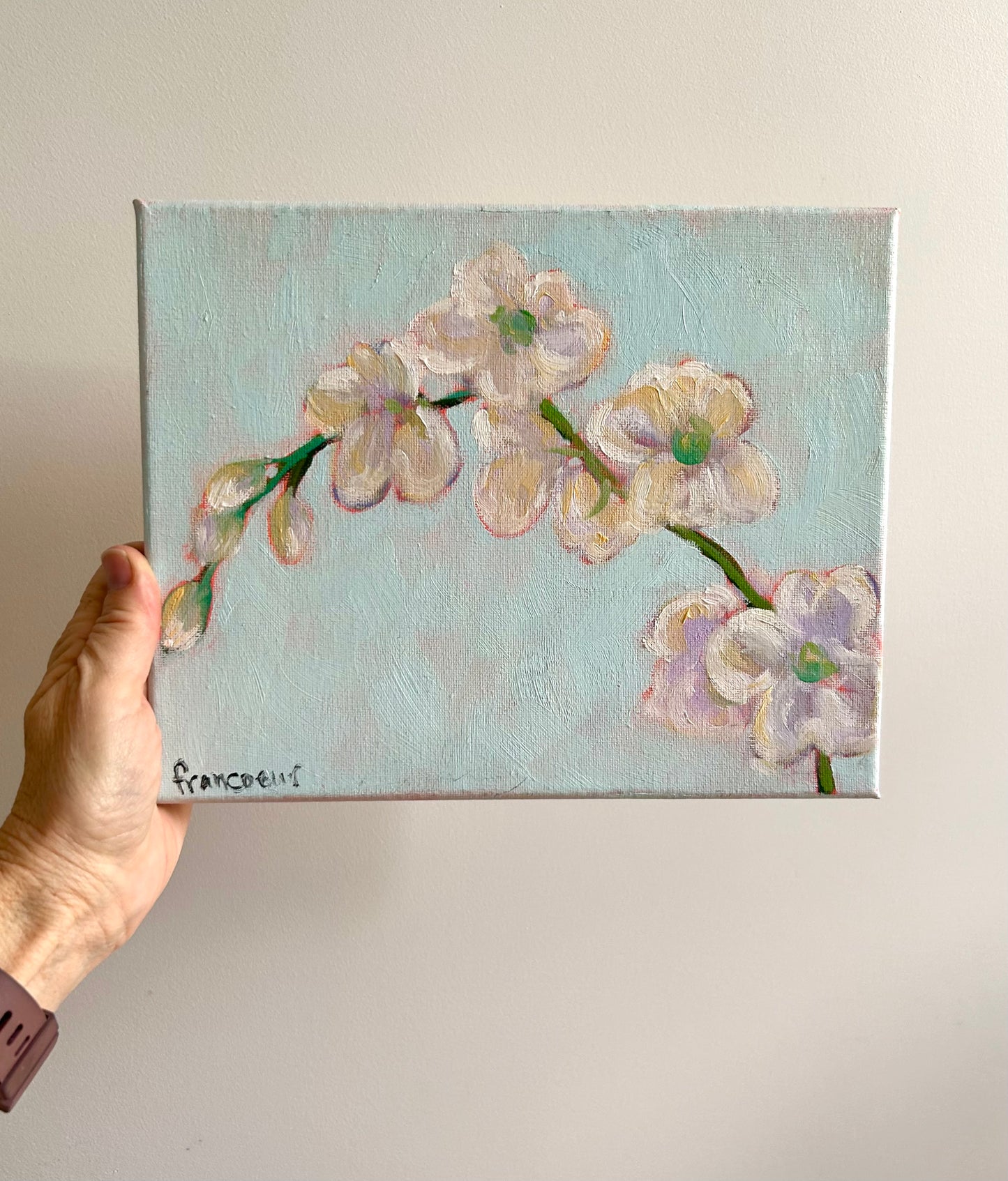 🔴 Tableau fleurs orchidées